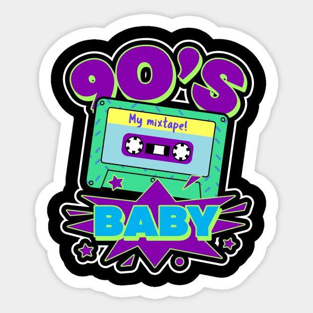 90S BABY Inspired 90s Baby Sticker by SartorisArt1